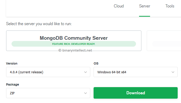 download mongodb 4.0